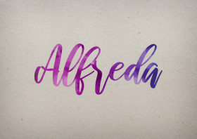 Alfreda Watercolor Name DP