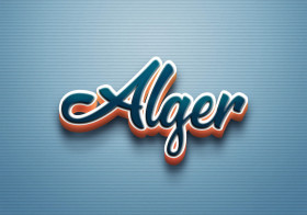 Cursive Name DP: Alger