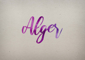 Alger Watercolor Name DP