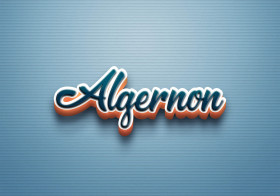Cursive Name DP: Algernon