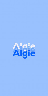 Name DP: Algie
