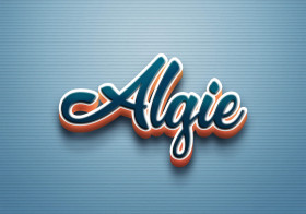 Cursive Name DP: Algie