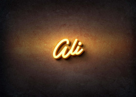 Glow Name Profile Picture for Ali