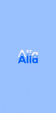 Name DP: Alia