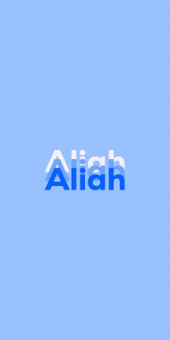 Name DP: Aliah