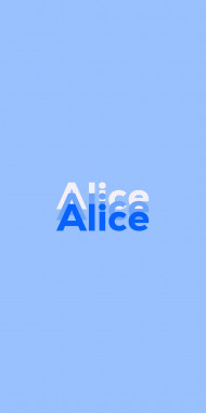 Name DP: Alice