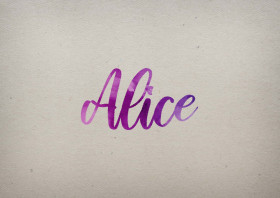 Alice Watercolor Name DP