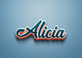 Cursive Name DP: Alicia