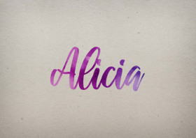 Alicia Watercolor Name DP