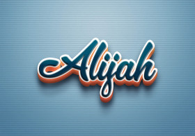 Cursive Name DP: Alijah