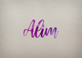 Alim Watercolor Name DP