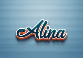 Cursive Name DP: Alina