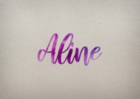 Aline Watercolor Name DP