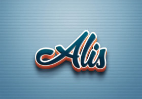 Cursive Name DP: Alis