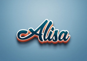 Cursive Name DP: Alisa