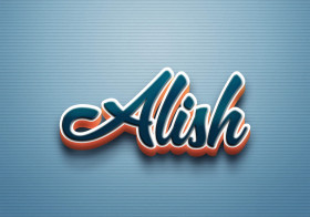 Cursive Name DP: Alish