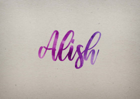Alish Watercolor Name DP