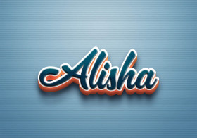 Cursive Name DP: Alisha