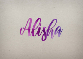 Alisha Watercolor Name DP