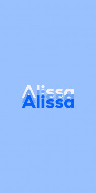 Name DP: Alissa