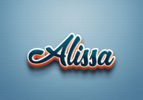 Cursive Name DP: Alissa