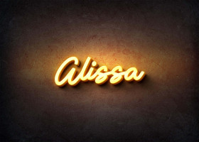 Glow Name Profile Picture for Alissa