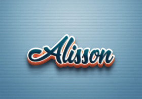 Cursive Name DP: Alisson