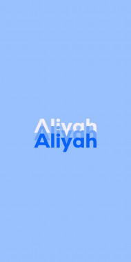 Name DP: Aliyah