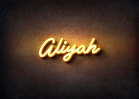Glow Name Profile Picture for Aliyah