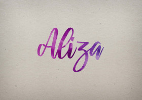 Aliza Watercolor Name DP
