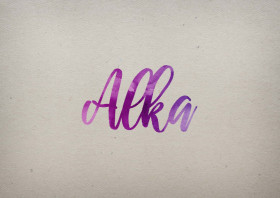 Alka Watercolor Name DP