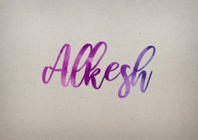 Alkesh Watercolor Name DP