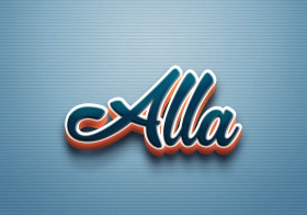 Cursive Name DP: Alla