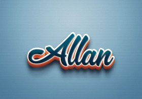 Cursive Name DP: Allan