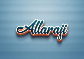 Cursive Name DP: Allaraji