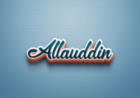 Cursive Name DP: Allauddin