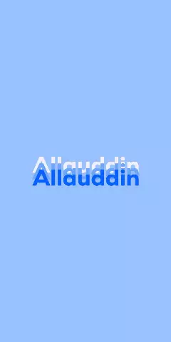 Name DP: Allauddin