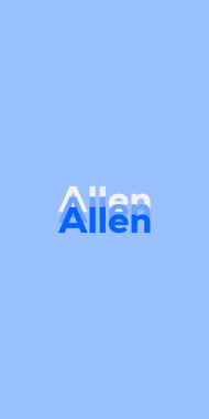 Name DP: Allen