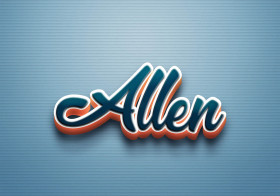 Cursive Name DP: Allen