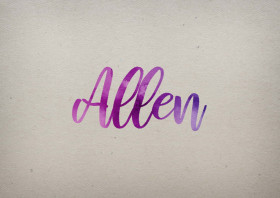 Allen Watercolor Name DP