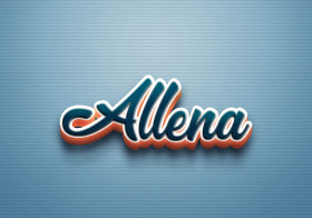 Cursive Name DP: Allena