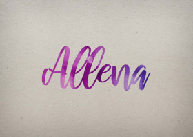 Allena Watercolor Name DP