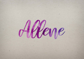 Allene Watercolor Name DP