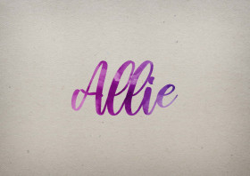 Allie Watercolor Name DP