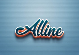 Cursive Name DP: Alline