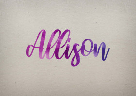Allison Watercolor Name DP