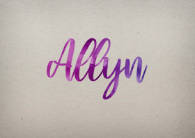 Allyn Watercolor Name DP