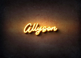 Glow Name Profile Picture for Allyson