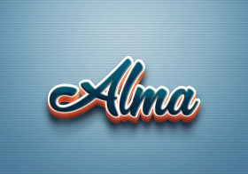 Cursive Name DP: Alma
