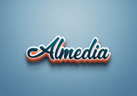 Cursive Name DP: Almedia